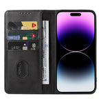 Magnetic Closure Leather Phone Case, For iPhone 15 Pro Max, For iPhone 15 Pro, For iPhone 15 Plus, For iPhone 15