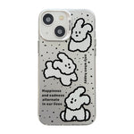 Cute Animal Pattern Series PC + TPU Phone Case, For iPhone 13 Pro, For iPhone 13, For iPhone 12, For iPhone 12 Pro Max