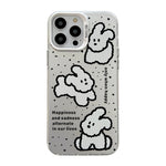 Cute Animal Pattern Series PC + TPU Phone Case, For iPhone 14 Pro Max, For iPhone 15 Plus, For iPhone 15, For iPhone 13 Pro Max