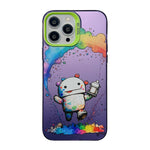 Cute Animal Pattern Series PC + TPU Phone Case, For iPhone 14 Pro Max, For iPhone 15 Plus, For iPhone 15, For iPhone 13 Pro Max