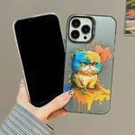 Cute Animal Pattern Series PC + TPU Phone Case, For iPhone 14 Pro Max, For iPhone 15 Plus, For iPhone 15, For iPhone 13 Pro Max