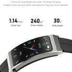 K13S 1.14 inch TFT Screen Leather Strap Smart Calling Bracelet Supports Sleep Management/Blood Oxygen Monitoring, Leather Strap