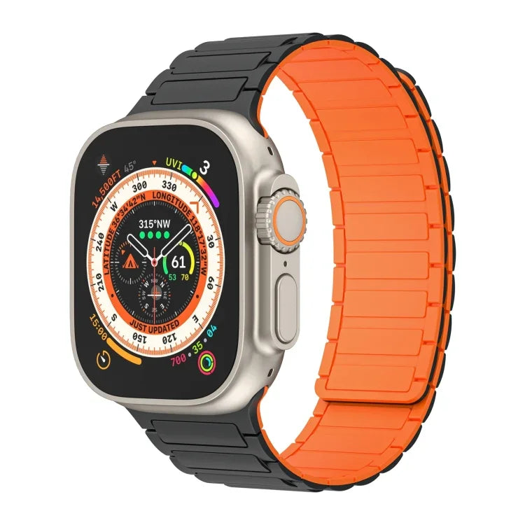 Magnetic Loop Silicone Watch Band, For Apple Watch Series 9 45mm, For Apple Watch Series 9 41mm, For Apple Watch Ultra 49mm