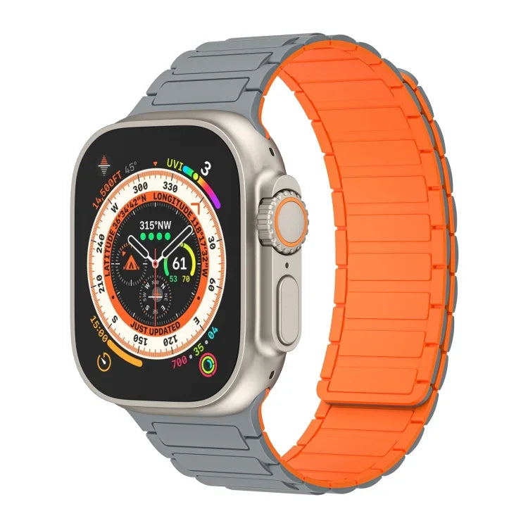 Magnetic Loop Silicone Watch Band, For Apple Watch Series 9 45mm, For Apple Watch Series 9 41mm, For Apple Watch Ultra 49mm