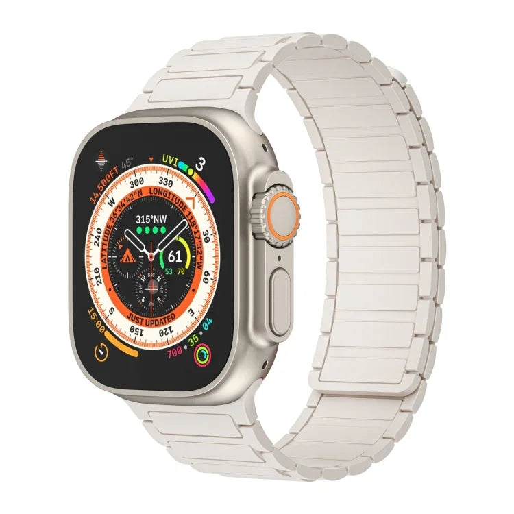 Magnetic Loop Silicone Watch Band, For Apple Watch Series 9 45mm, For Apple Watch Series 9 41mm, For Apple Watch Ultra 49mm