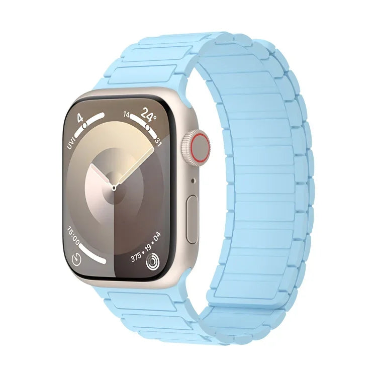 Magnetic Loop Silicone Watch Band, For Apple Watch SE 2022 44mm, For Apple Watch Series 7 41mm, For Apple Watch Series 7 45mm