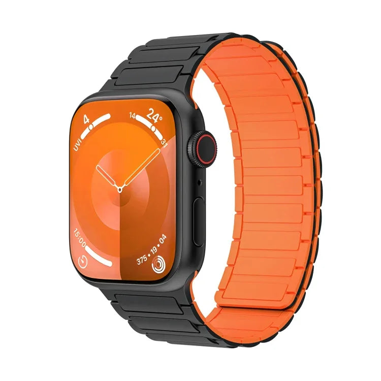 Magnetic Loop Silicone Watch Band, For Apple Watch Series 9 45mm, For Apple Watch Series 9 41mm, For Apple Watch Ultra 49mm