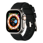 Double Ring Silicone Watch Band, For Apple Watch 3 38mm, For Apple Watch 3 42mm, For Apple Watch 2 42mm, For Apple Watch 2 38mm