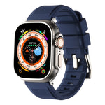 Double Ring Silicone Watch Band, For Apple Watch 3 38mm, For Apple Watch 3 42mm, For Apple Watch 2 42mm, For Apple Watch 2 38mm