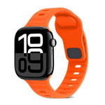Square Buckle Stripes Silicone Watch Band, For Apple Watch Series 10 46mm, For Apple Watch Series 10 42mm