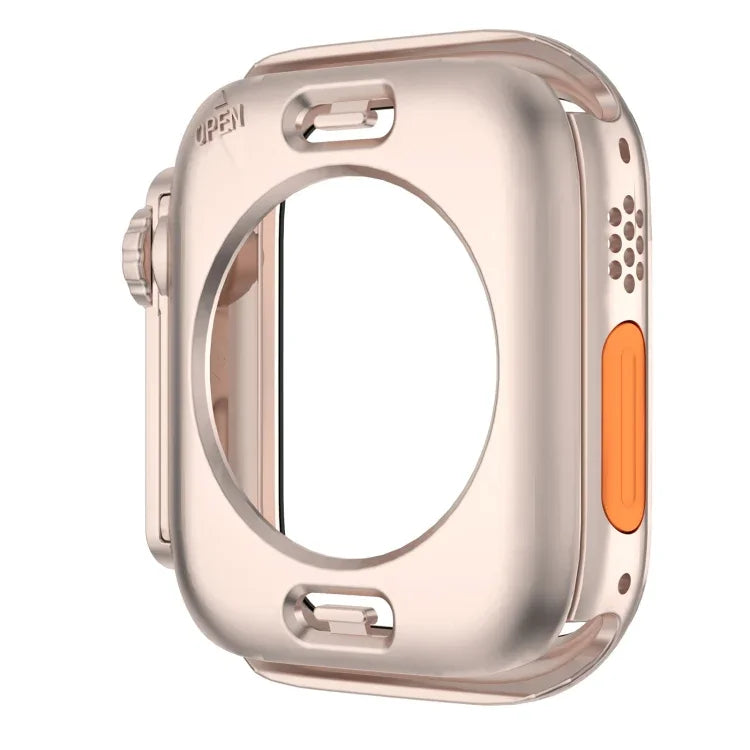 Change to Ultra 49mm Waterproof All-Inclusive Film Hybrid PC Watch Case, For Apple Watch Series 6 / 5 / 4 / SE 44mm, For Apple Watch Series 6 / 5 / 4 / SE 40mm, For Apple Watch Series 9 / 8 / 7 45mm, For Apple Watch Series 9 / 8 / 7 41mm