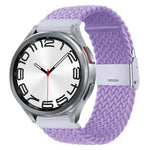 Nylon Braided Metal Buckle Watch Band, For Samsung Galaxy Watch 6 / 6 Classic