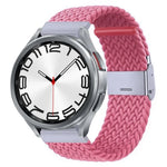 Nylon Braided Metal Buckle Watch Band, For Samsung Galaxy Watch 6 / 6 Classic