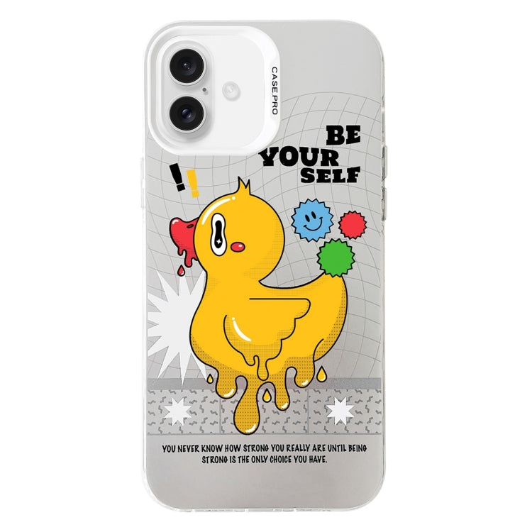 Electroplated Silver Series PC Protective Phone Case, For iPhone 16 Plus, For iPhone 16