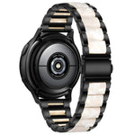 Three Bead Resin Metal Watch Band, For Samsung Galaxy Watch 6 / 6 Classic