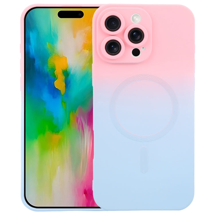 Liquid TPU Silicone Gradient MagSafe Phone Case, For iPhone 17e / 16e, For iPhone 17 Pro Max, For iPhone 17 Pro, For iPhone 17, For iPhone Air, For iPhone 16 Pro Max, For iPhone 16 Pro, For iPhone 16 Plus