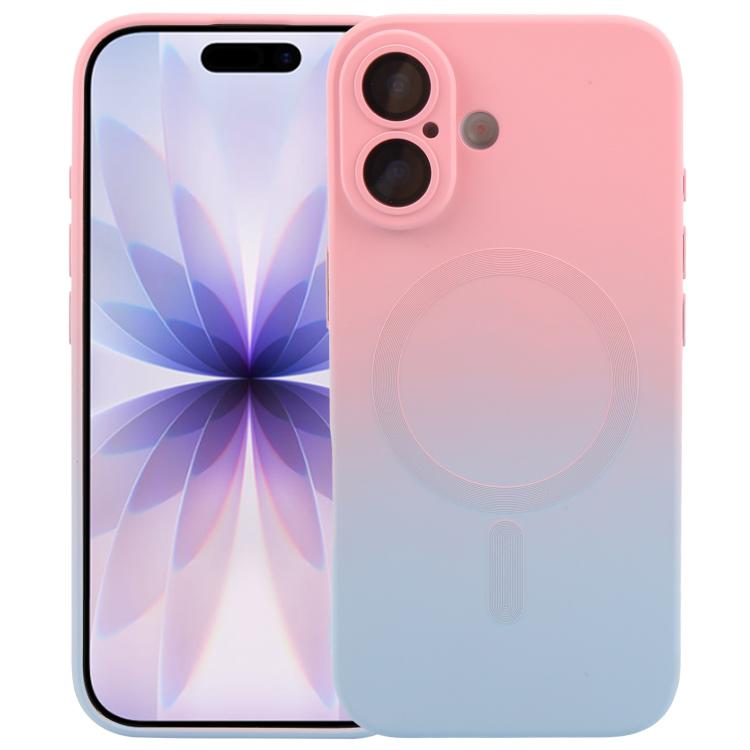 Liquid TPU Silicone Gradient MagSafe Phone Case, For iPhone 17e / 16e, For iPhone 17 Pro Max, For iPhone 17 Pro, For iPhone 17, For iPhone Air, For iPhone 16 Pro Max, For iPhone 16 Pro, For iPhone 16 Plus