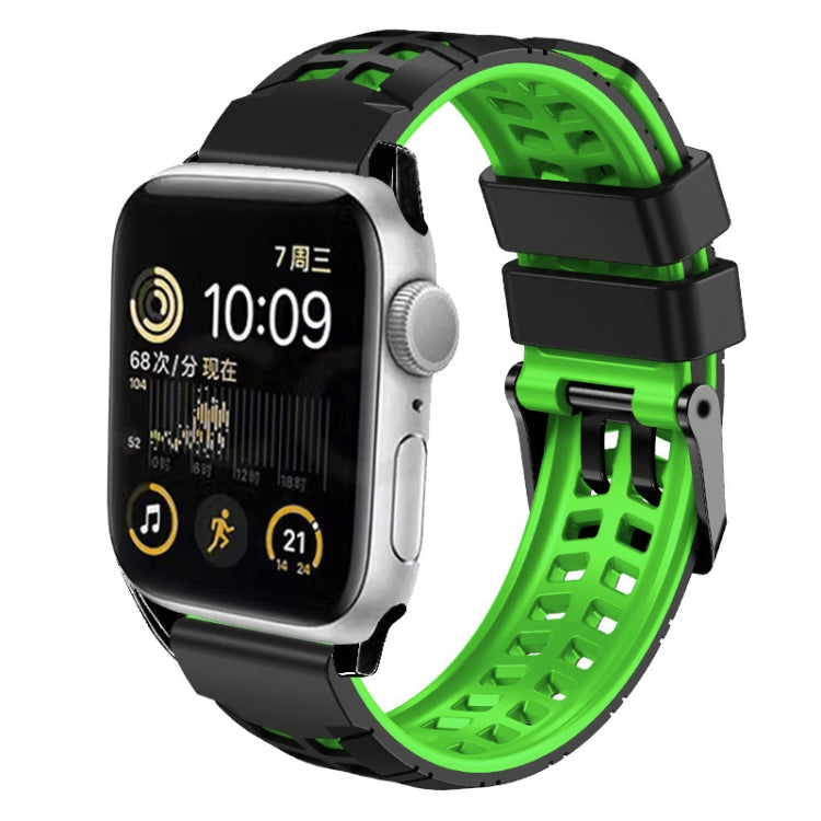 Twill Dual-row Buckle Silicone Watch Band, For Apple Watch Ultra 49mm, For Apple Watch SE 2023 44mm, For Apple Watch SE 2023 40mm, For Apple Watch Ultra 2 49mm, For Apple Watch Series 9 45mm