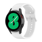 For Samsung Galaxy Watch 6 / 6 Classic Solid Color Buckle Silicone Watch Band, L Size, S Size