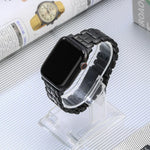 Five Beads Titanium Steel Watch Band, For Apple Watch Series 6 44mm, For Apple Watch Series 5 44mm, For Apple Watch Series 5 40mm, For Apple Watch Series 4 44mm, For Apple Watch 42mm, For Apple Watch Series 3 38mm, For Apple Watch 38mm                 ...