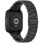 2 in 1 Three-bead Metal Watch Band with Watch Frame, For Redmi Watch 3 Lite / Watch 3 Active
