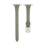T-shaped Slim Genuine Leather Watch Band, For Apple Watch Series 5 44mm, For Apple Watch Series 5 40mm, For Apple Watch Series 4 44mm, For Apple Watch Series 4 40mm, For Apple Watch Series 3 38mm, For Apple Watch Series 3 42mm