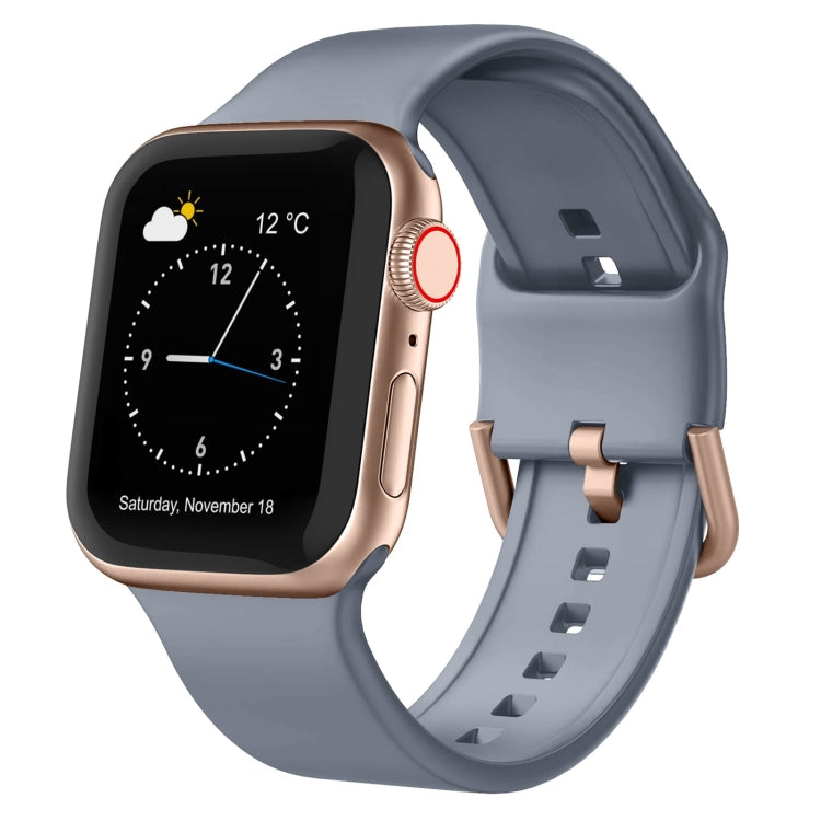 Pin Buckle Silicone Watch Band, For Apple Watch SE 2022 40mm