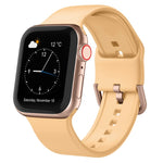 Pin Buckle Silicone Watch Band, For Apple Watch SE 2022 40mm
