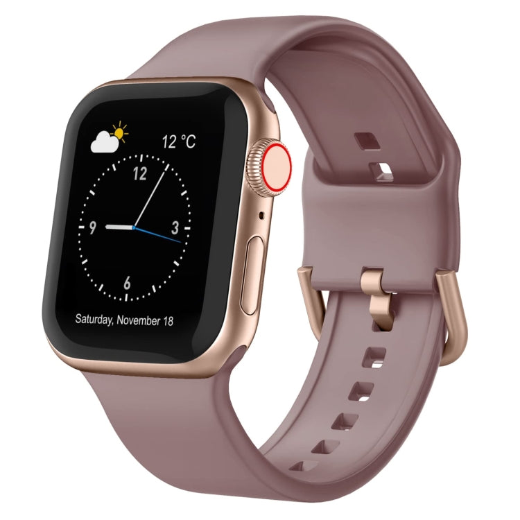 Pin Buckle Silicone Watch Band, For Apple Watch Series 7 45mm
