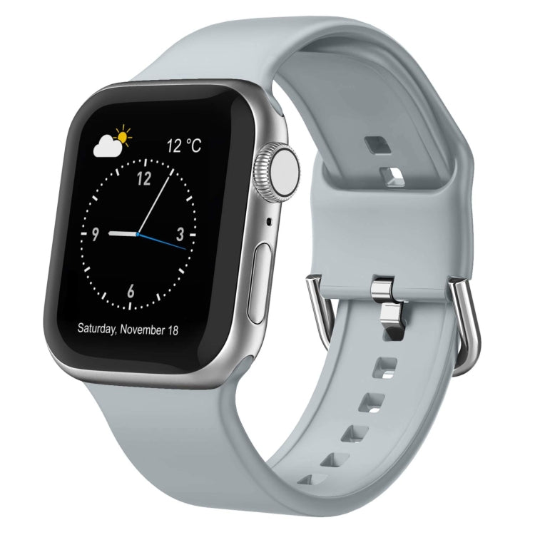 Pin Buckle Silicone Watch Band, For Apple Watch Series 6 44mm
