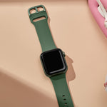 Pin Buckle Silicone Watch Band, For Apple Watch Series 3 42mm