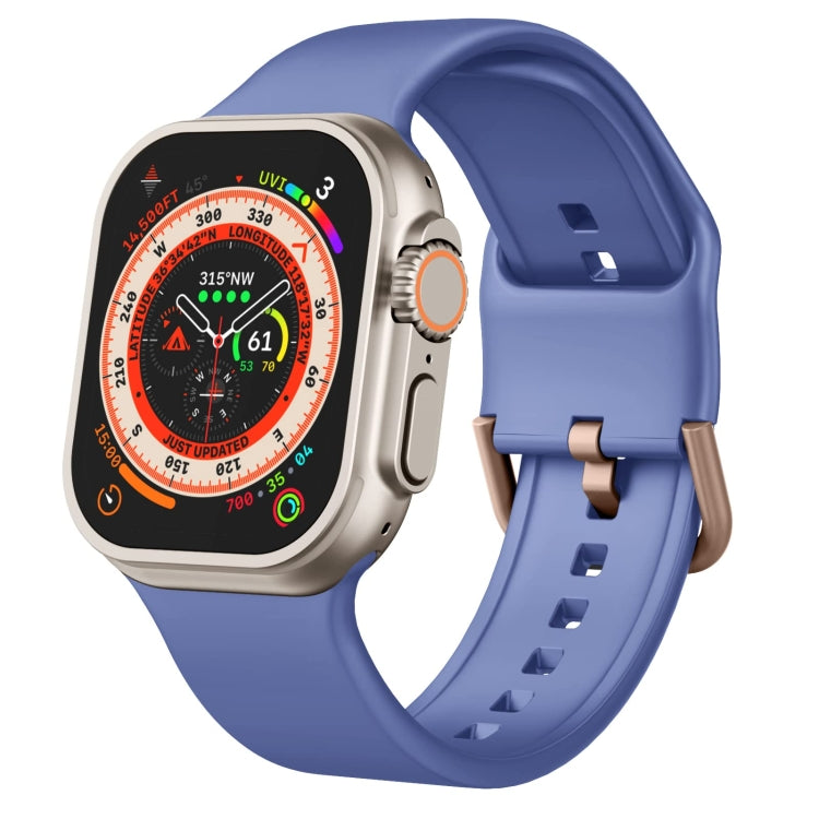 Pin Buckle Silicone Watch Band, For Apple Watch Series 3 42mm