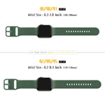 Pin Buckle Silicone Watch Band, For Apple Watch 42mm