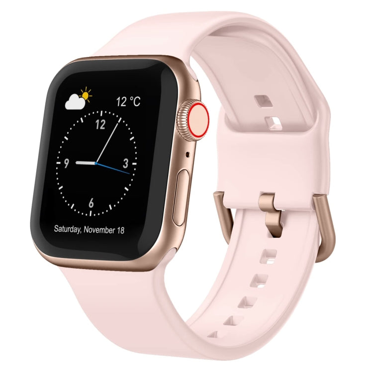 Pin Buckle Silicone Watch Band, For Apple Watch 38mm