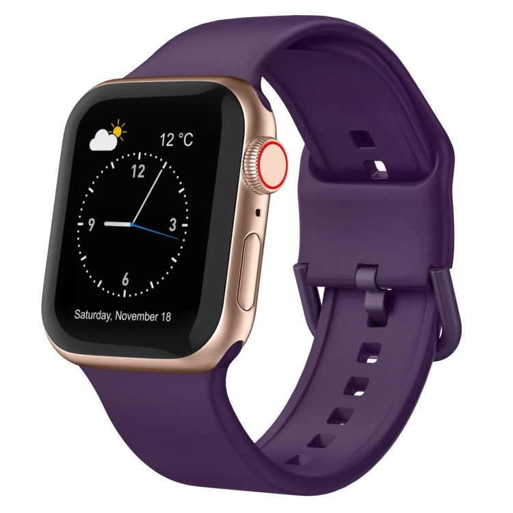 Pin Buckle Silicone Watch Band, For Apple Watch 38mm