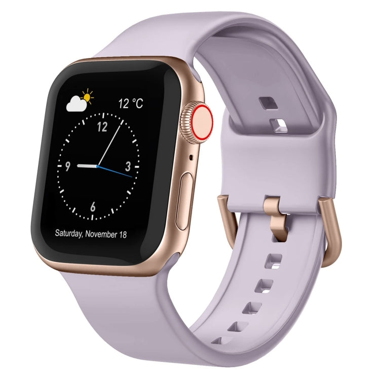 Pin Buckle Silicone Watch Band, For Apple Watch SE 2023 40mm