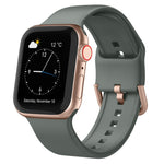 Pin Buckle Silicone Watch Band, For Apple Watch SE 2023 40mm