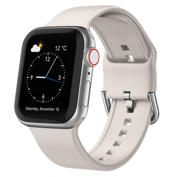 Pin Buckle Silicone Watch Band, For Apple Watch SE 2023 40mm