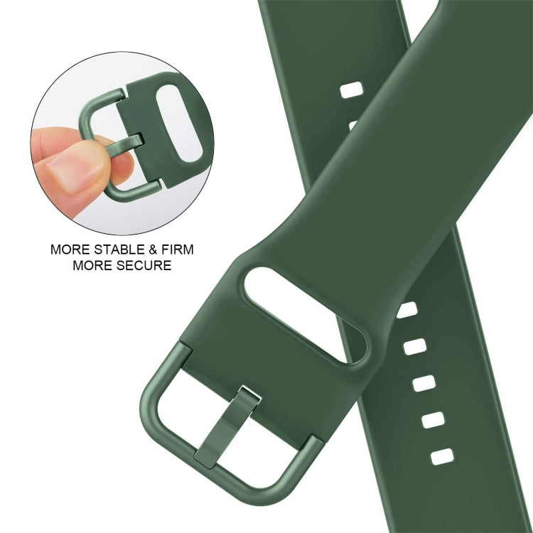 Pin Buckle Silicone Watch Band, For Apple Watch Series 10 46mm