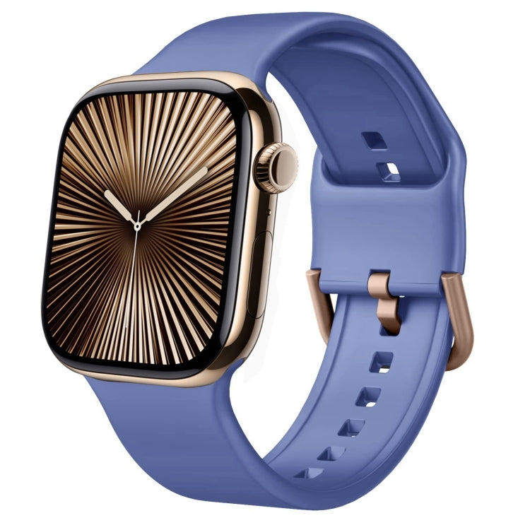Pin Buckle Silicone Watch Band, For Apple Watch Series 10 46mm