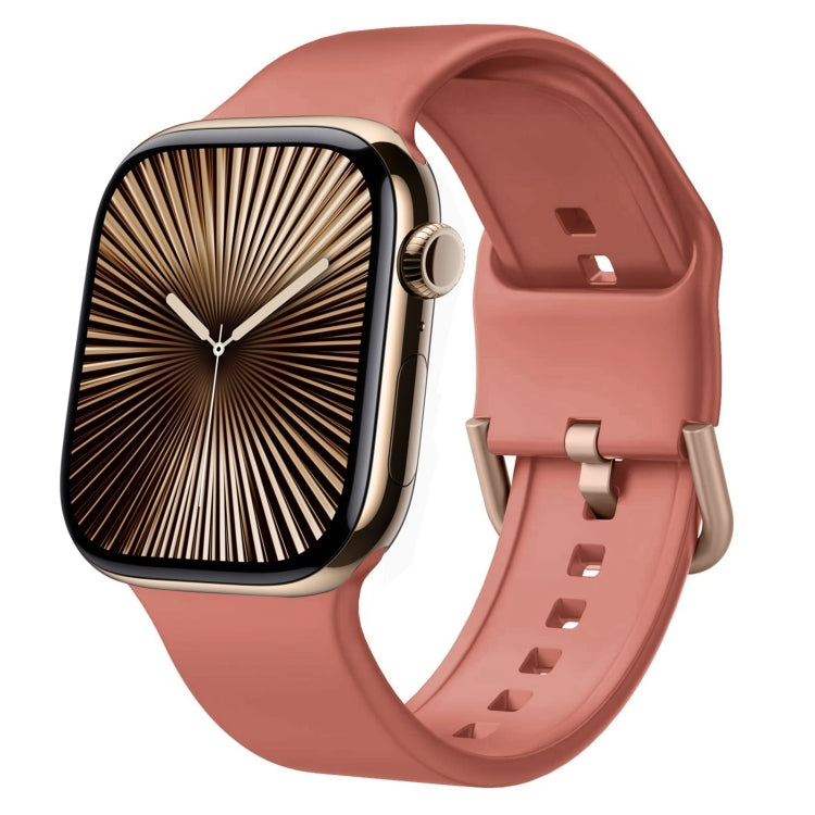 Pin Buckle Silicone Watch Band, For Apple Watch Series 10 46mm