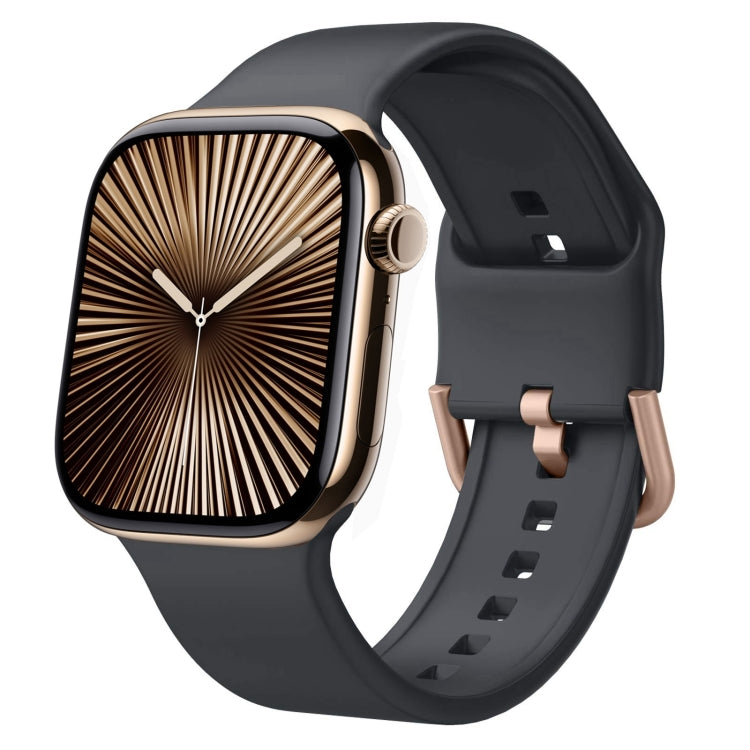 Pin Buckle Silicone Watch Band, For Apple Watch Series 10 42mm