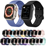 Pin Buckle Silicone Watch Band, For Apple Watch Series 4 44mm
