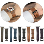 Retro Texture Leather Watch Band, For Apple Watch Ultra 49mm, For Apple Watch SE 2023 44mm, For Apple Watch SE 2023 40mm, For Apple Watch 8 41mm, For Apple Watch 8 45mm, For Apple Watch Ultra 2 49mm, For Apple Watch 9 45mm, For Apple Watch SE 2022 40mm...