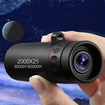 2000x25 3.6 inch 12x HD Magnification Monocular High Power Telescope, 2000x25