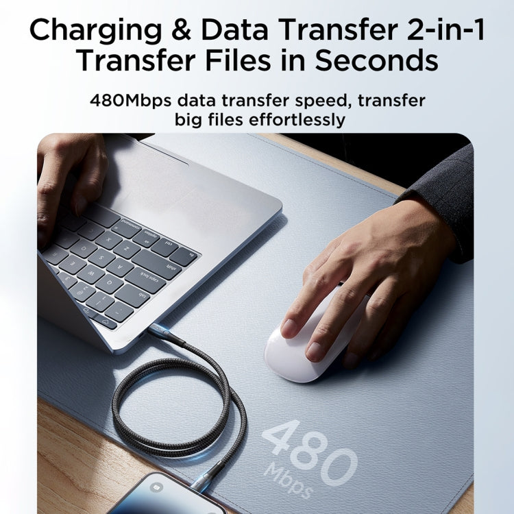 JOYROOM SA32-CL3 Starry Series 30W USB-C / Type-C to 8 Pin Fast Charging Data Cable, USB-C / Type-C to 8 Pin