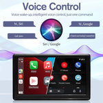 Car 7 inch IPS Portable Smart Screen Wireless Screen Projection Carplay Android Auto, with Reversing Camera, with Reversing Camera