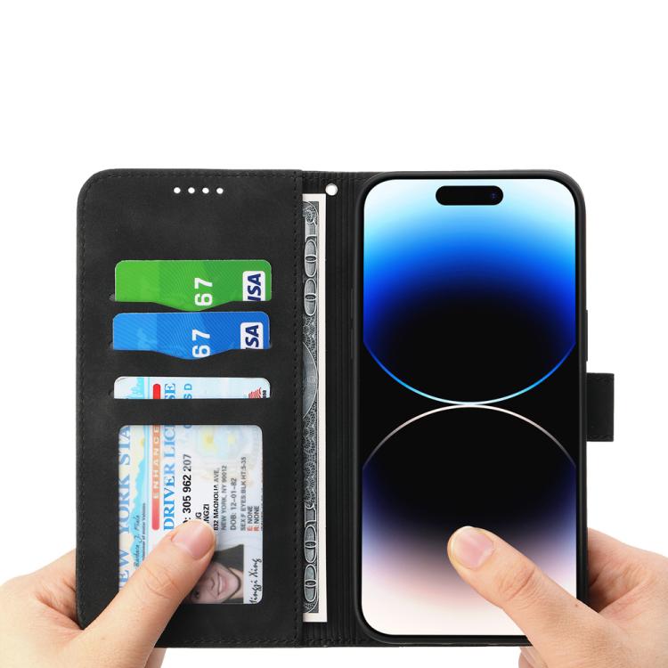 Dierfeng Dream Line TPU Hybrid PU Leather Phone Case, For iPhone 17 Pro Max, For iPhone 17 Pro, For iPhone 17, For iPhone Air, For iPhone 16e, For iPhone 16 Pro Max, For iPhone 16 Pro, For iPhone 16 Plus