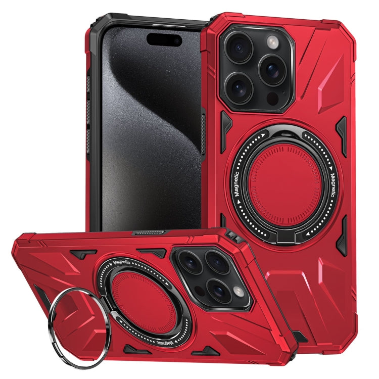 MagSafe Magnetic Shockproof Phone Case with Ring Holder, For iPhone 16 Plus, For iPhone 16, For iPhone 15 Pro Max, For iPhone 15 Pro, For iPhone 15 Plus, For iPhone 15