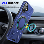 MagSafe Magnetic Shockproof Phone Case with Ring Holder, For iPhone 16 Plus, For iPhone 16, For iPhone 15 Pro Max, For iPhone 15 Pro, For iPhone 15 Plus, For iPhone 15